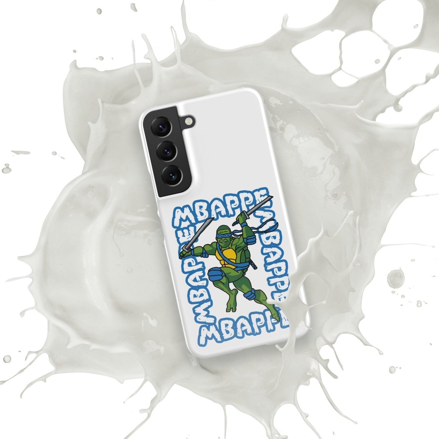 Kylian Mbappe Blue Ninja Turtle Leonardo Snap case for Samsung® Mobile Phone Cases Football Kylian Mbappe Ninja Turtles PSG Real Madrid Next Cult Brand