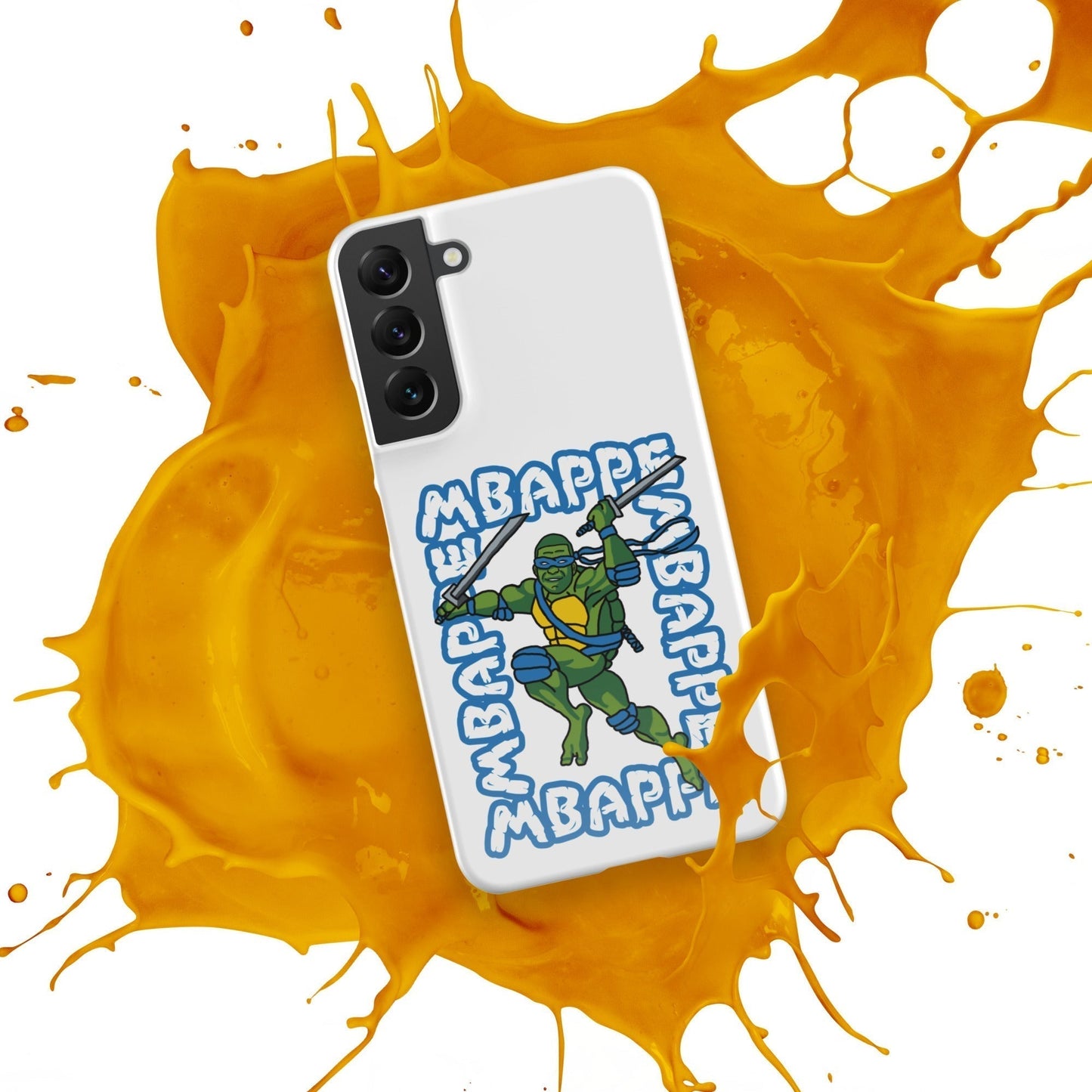 Kylian Mbappe Blue Ninja Turtle Leonardo Snap case for Samsung® Mobile Phone Cases Football Kylian Mbappe Ninja Turtles PSG Real Madrid Next Cult Brand
