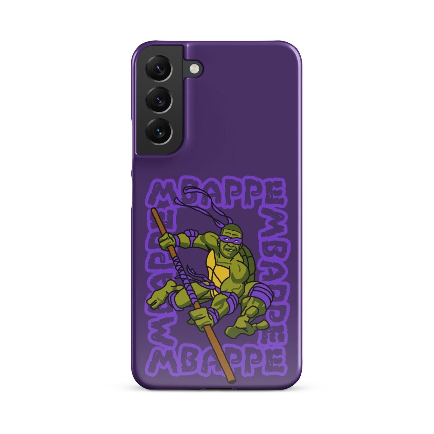 Kylian Mbappe Purple Ninja Turtle Donatello Snap case for Samsung® Glossy Samsung Galaxy S22 Plus Mobile Phone Cases Football Kylian Mbappe Ninja Turtles PSG Real Madrid Next Cult Brand