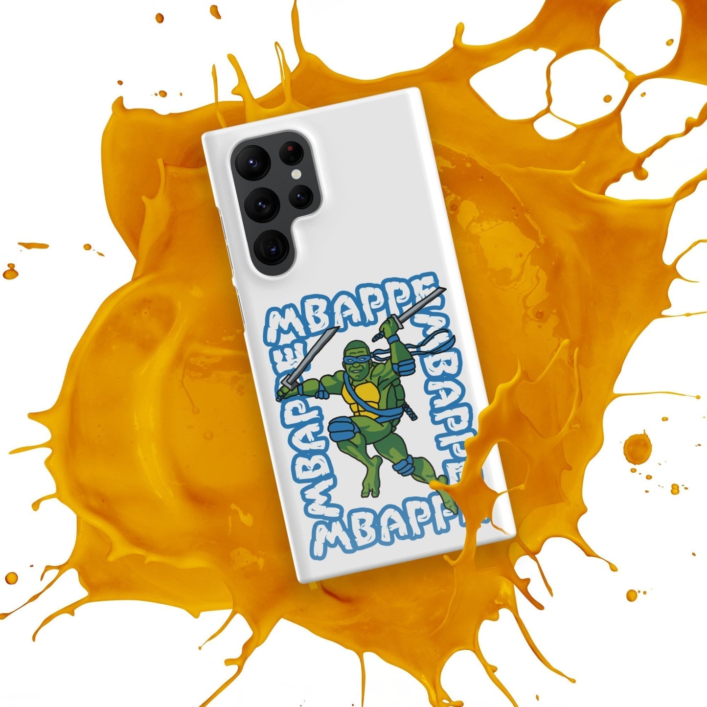 Kylian Mbappe Blue Ninja Turtle Leonardo Snap case for Samsung® Mobile Phone Cases Football Kylian Mbappe Ninja Turtles PSG Real Madrid Next Cult Brand