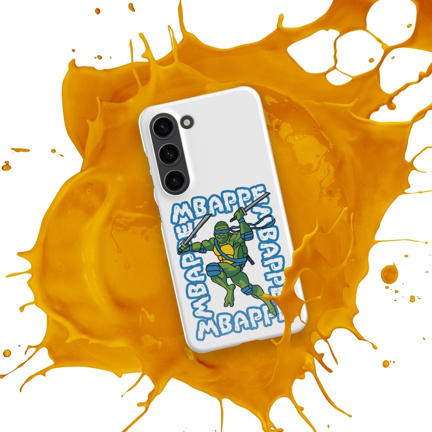 Kylian Mbappe Blue Ninja Turtle Leonardo Snap case for Samsung® Mobile Phone Cases Football Kylian Mbappe Ninja Turtles PSG Real Madrid Next Cult Brand