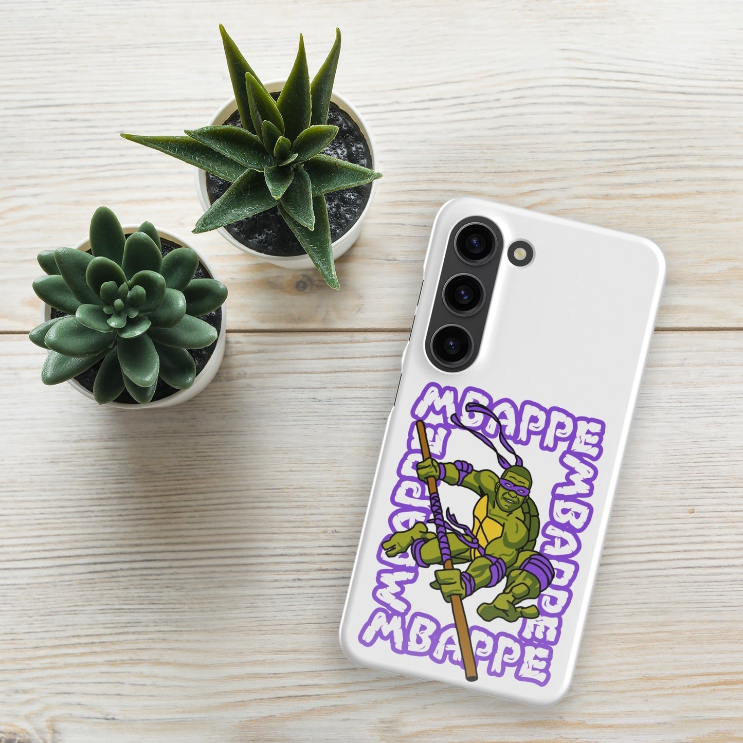 Kylian Mbappe Purple Ninja Turtle Donatello Snap case for Samsung® Glossy Samsung Galaxy S23 Mobile Phone Cases Football Kylian Mbappe Ninja Turtles PSG Real Madrid Next Cult Brand