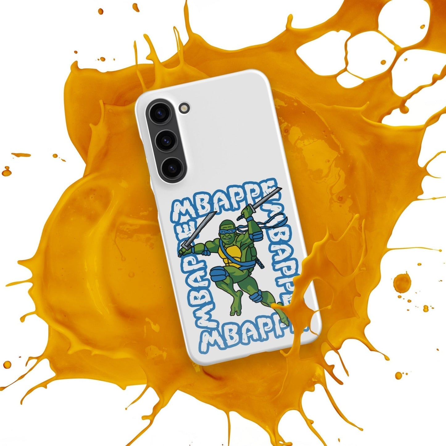 Kylian Mbappe Blue Ninja Turtle Leonardo Snap case for Samsung® Mobile Phone Cases Football Kylian Mbappe Ninja Turtles PSG Real Madrid Next Cult Brand