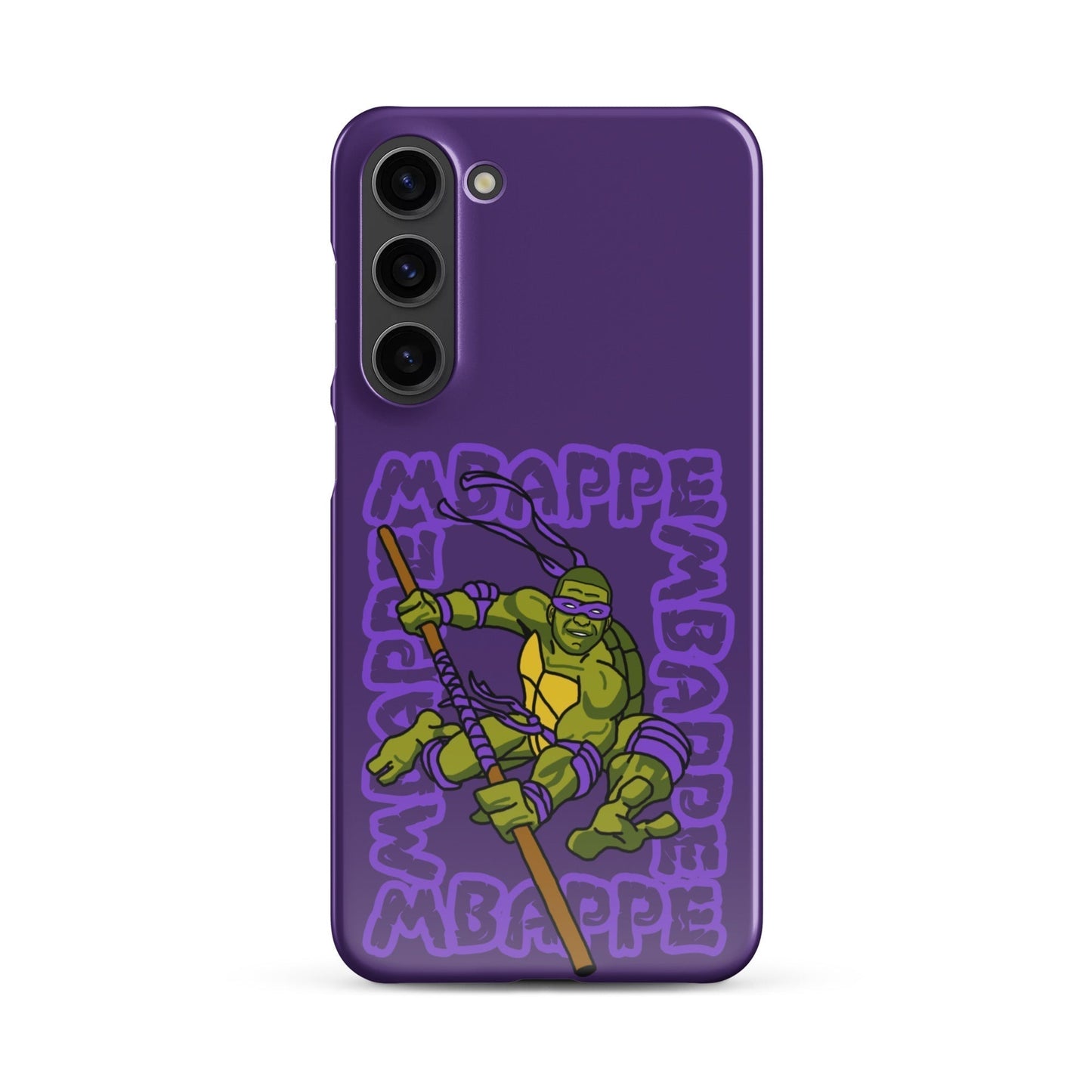 Kylian Mbappe Purple Ninja Turtle Donatello Snap case for Samsung® Glossy Samsung Galaxy S23 Plus Mobile Phone Cases Football Kylian Mbappe Ninja Turtles PSG Real Madrid Next Cult Brand