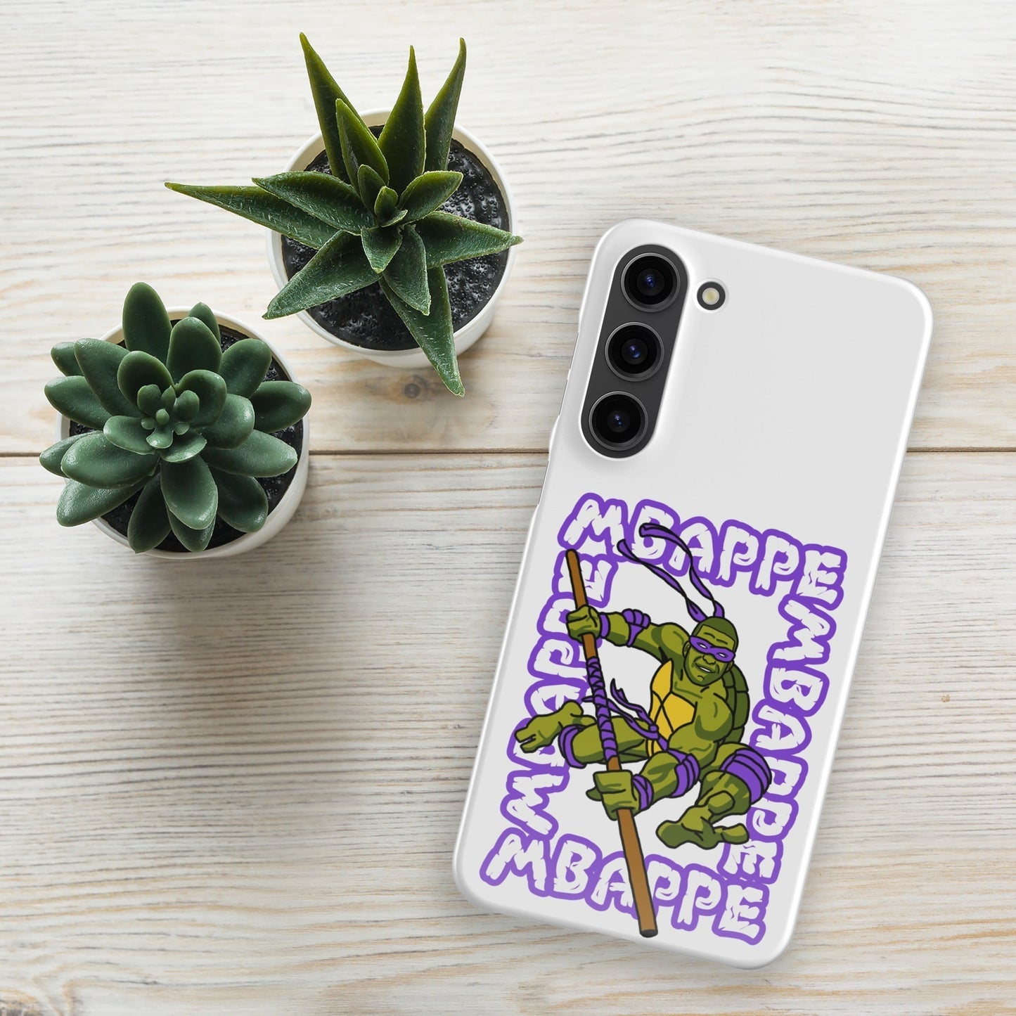 Kylian Mbappe Purple Ninja Turtle Donatello Snap case for Samsung® Glossy Samsung Galaxy S23 Plus Mobile Phone Cases Football Kylian Mbappe Ninja Turtles PSG Real Madrid Next Cult Brand