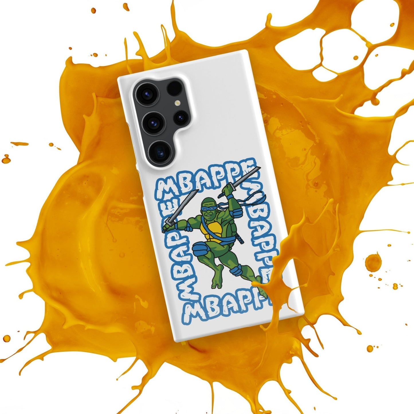 Kylian Mbappe Blue Ninja Turtle Leonardo Snap case for Samsung® Mobile Phone Cases Football Kylian Mbappe Ninja Turtles PSG Real Madrid Next Cult Brand