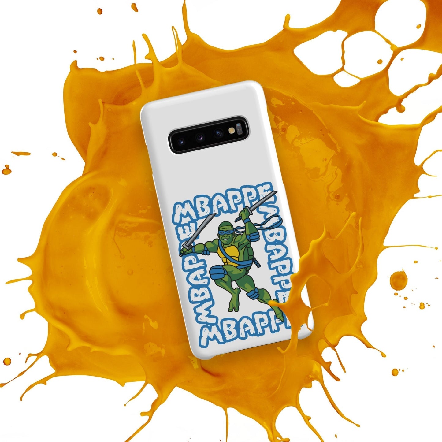 Kylian Mbappe Blue Ninja Turtle Leonardo Snap case for Samsung® Mobile Phone Cases Football Kylian Mbappe Ninja Turtles PSG Real Madrid Next Cult Brand