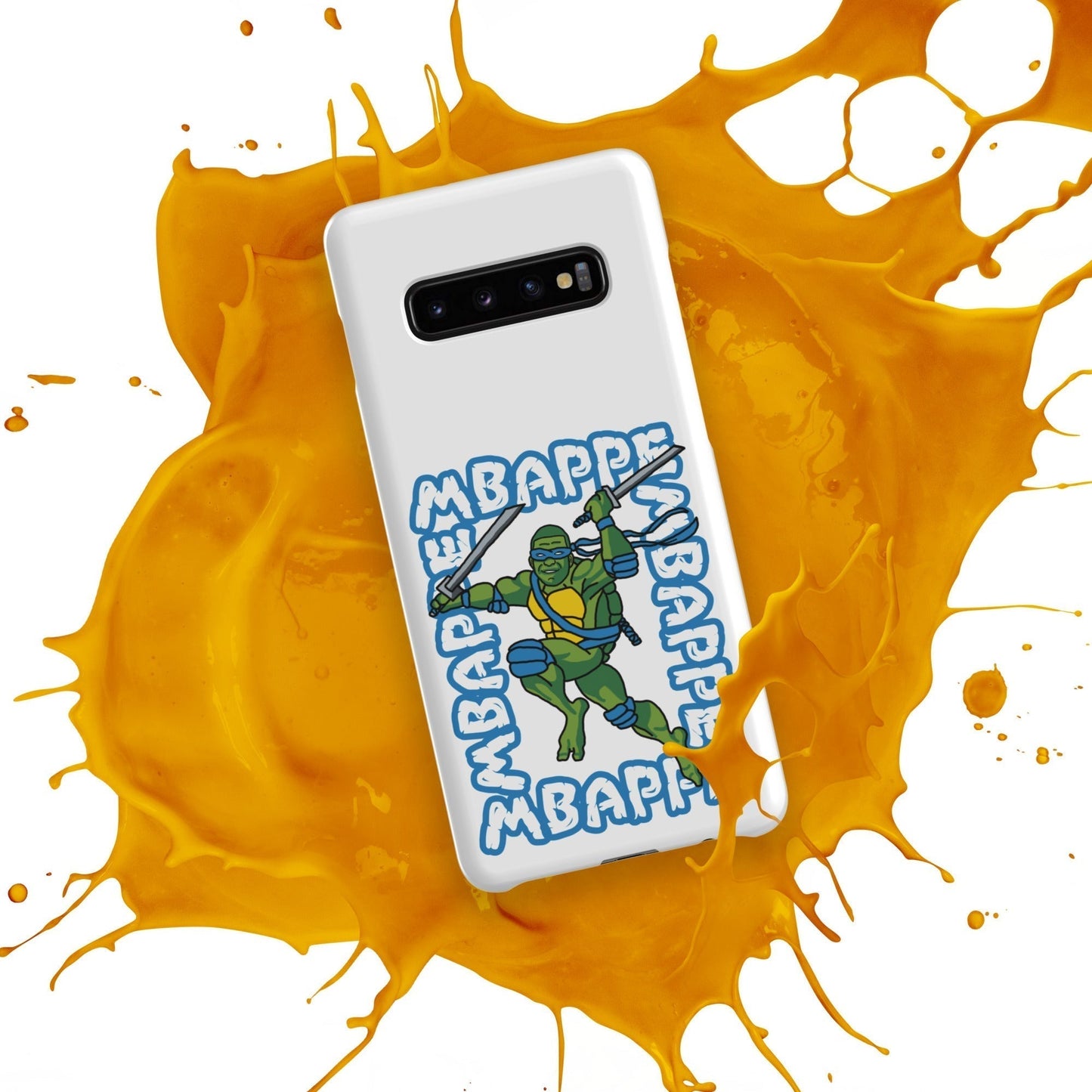 Kylian Mbappe Blue Ninja Turtle Leonardo Snap case for Samsung® Mobile Phone Cases Football Kylian Mbappe Ninja Turtles PSG Real Madrid Next Cult Brand