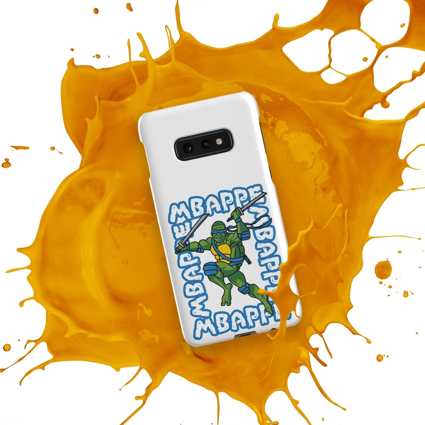 Kylian Mbappe Blue Ninja Turtle Leonardo Snap case for Samsung® Mobile Phone Cases Football Kylian Mbappe Ninja Turtles PSG Real Madrid Next Cult Brand
