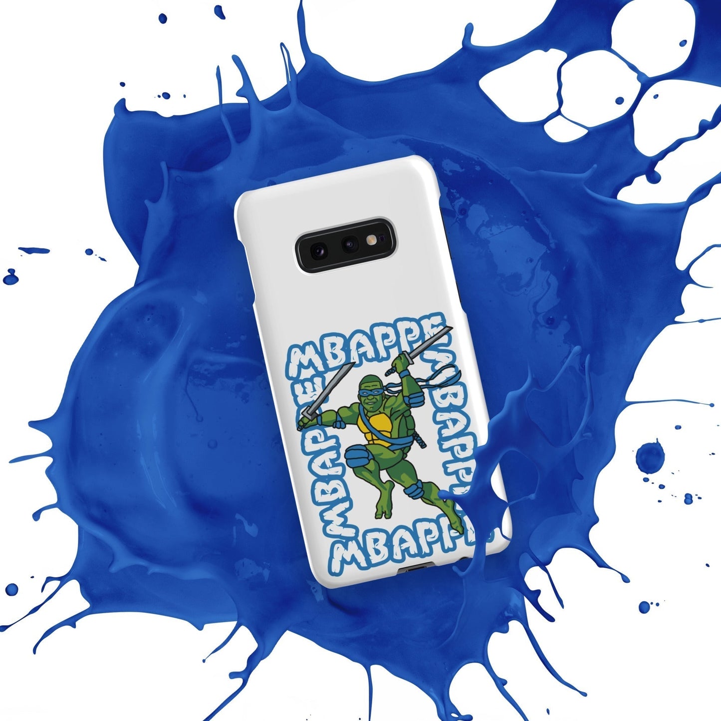 Kylian Mbappe Blue Ninja Turtle Leonardo Snap case for Samsung® Matte Samsung Galaxy S10e Mobile Phone Cases Football Kylian Mbappe Ninja Turtles PSG Real Madrid Next Cult Brand
