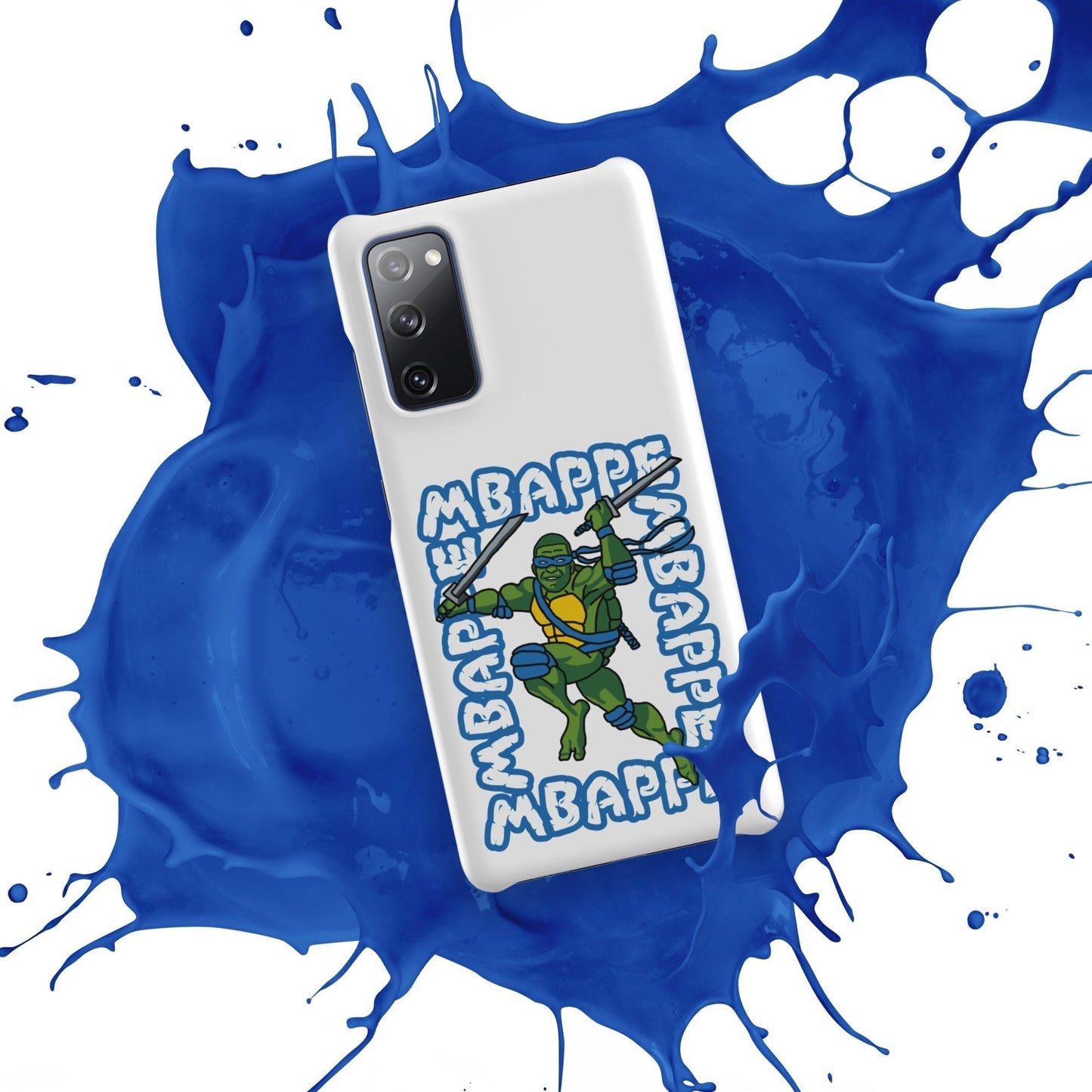 Kylian Mbappe Blue Ninja Turtle Leonardo Snap case for Samsung® Matte Samsung Galaxy S20 FE Mobile Phone Cases Football Kylian Mbappe Ninja Turtles PSG Real Madrid Next Cult Brand