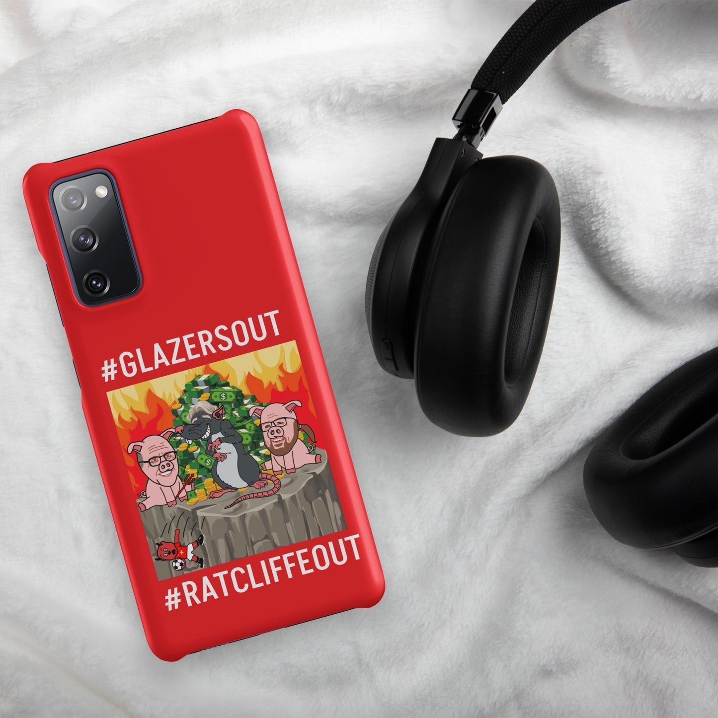 Manchester United Ratcliffe Out, Glazers Out Snap case for Samsung® red Matte Samsung Galaxy S20 FE Mobile Phone Cases Football GlazersOut Manchester United RatcliffeOut Next Cult Brand