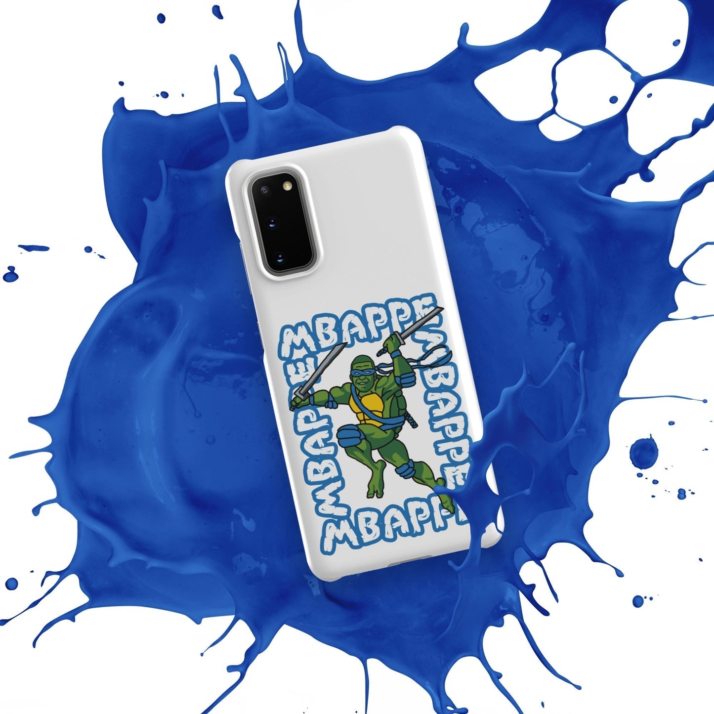 Kylian Mbappe Blue Ninja Turtle Leonardo Snap case for Samsung® Matte Samsung Galaxy S20 Mobile Phone Cases Football Kylian Mbappe Ninja Turtles PSG Real Madrid Next Cult Brand