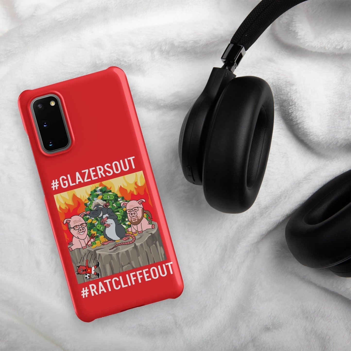 Manchester United Ratcliffe Out, Glazers Out Snap case for Samsung® red Matte Samsung Galaxy S20 Mobile Phone Cases Football GlazersOut Manchester United RatcliffeOut Next Cult Brand