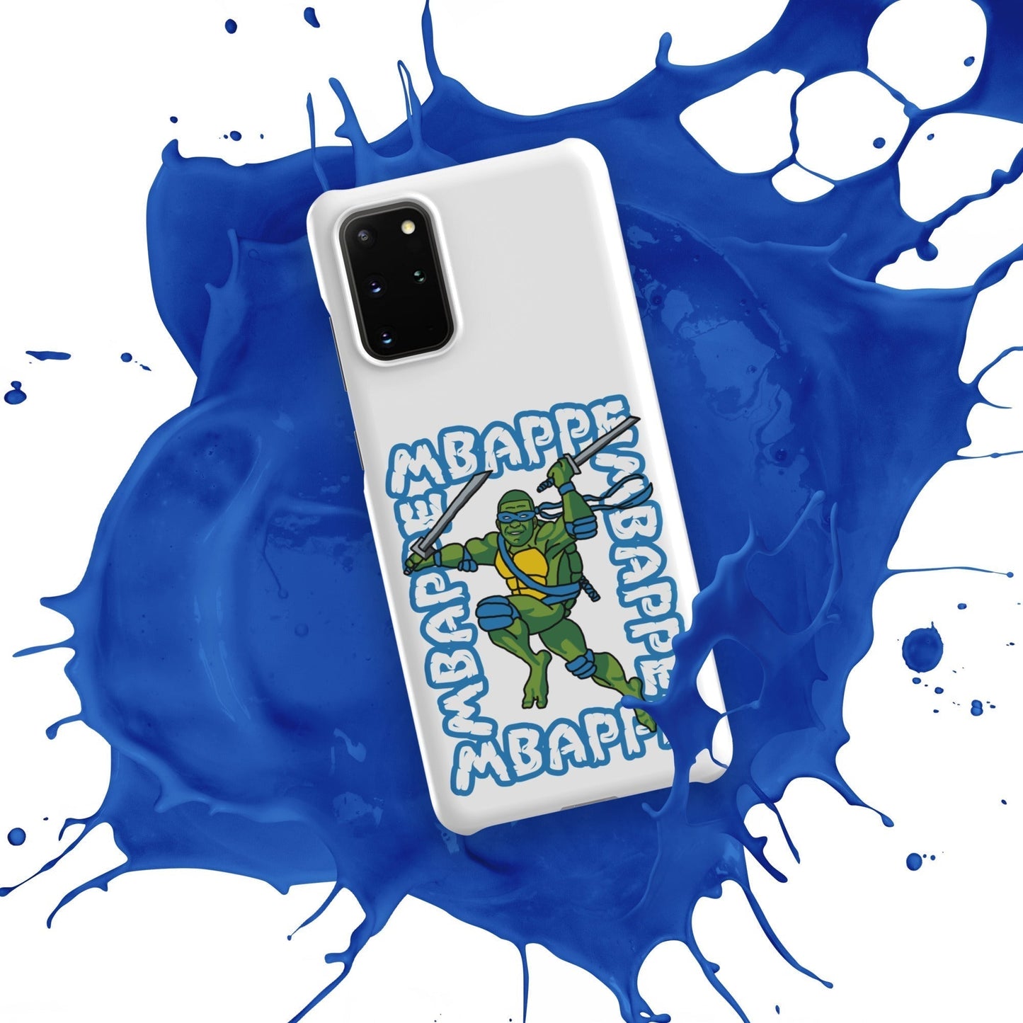 Kylian Mbappe Blue Ninja Turtle Leonardo Snap case for Samsung® Matte Samsung Galaxy S20 Plus Mobile Phone Cases Football Kylian Mbappe Ninja Turtles PSG Real Madrid Next Cult Brand