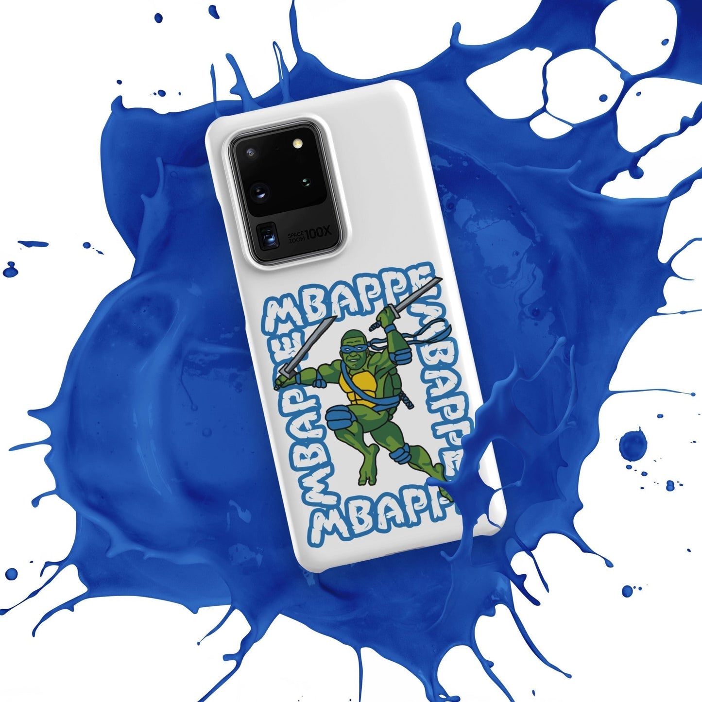 Kylian Mbappe Blue Ninja Turtle Leonardo Snap case for Samsung® Matte Samsung Galaxy S20 Ultra Mobile Phone Cases Football Kylian Mbappe Ninja Turtles PSG Real Madrid Next Cult Brand