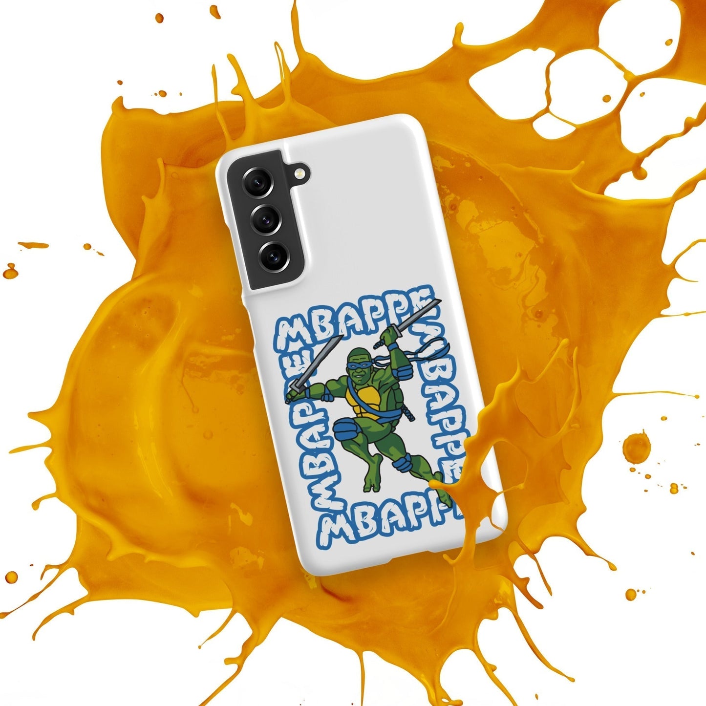 Kylian Mbappe Blue Ninja Turtle Leonardo Snap case for Samsung® Mobile Phone Cases Football Kylian Mbappe Ninja Turtles PSG Real Madrid Next Cult Brand