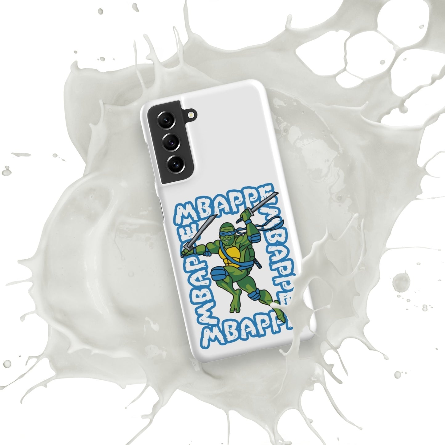 Kylian Mbappe Blue Ninja Turtle Leonardo Snap case for Samsung® Mobile Phone Cases Football Kylian Mbappe Ninja Turtles PSG Real Madrid Next Cult Brand