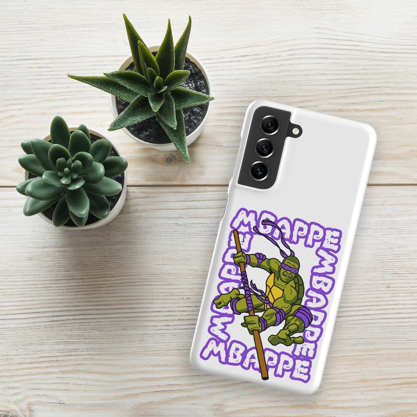 Kylian Mbappe Purple Ninja Turtle Donatello Snap case for Samsung® Matte Samsung Galaxy S21 Mobile Phone Cases Football Kylian Mbappe Ninja Turtles PSG Real Madrid Next Cult Brand