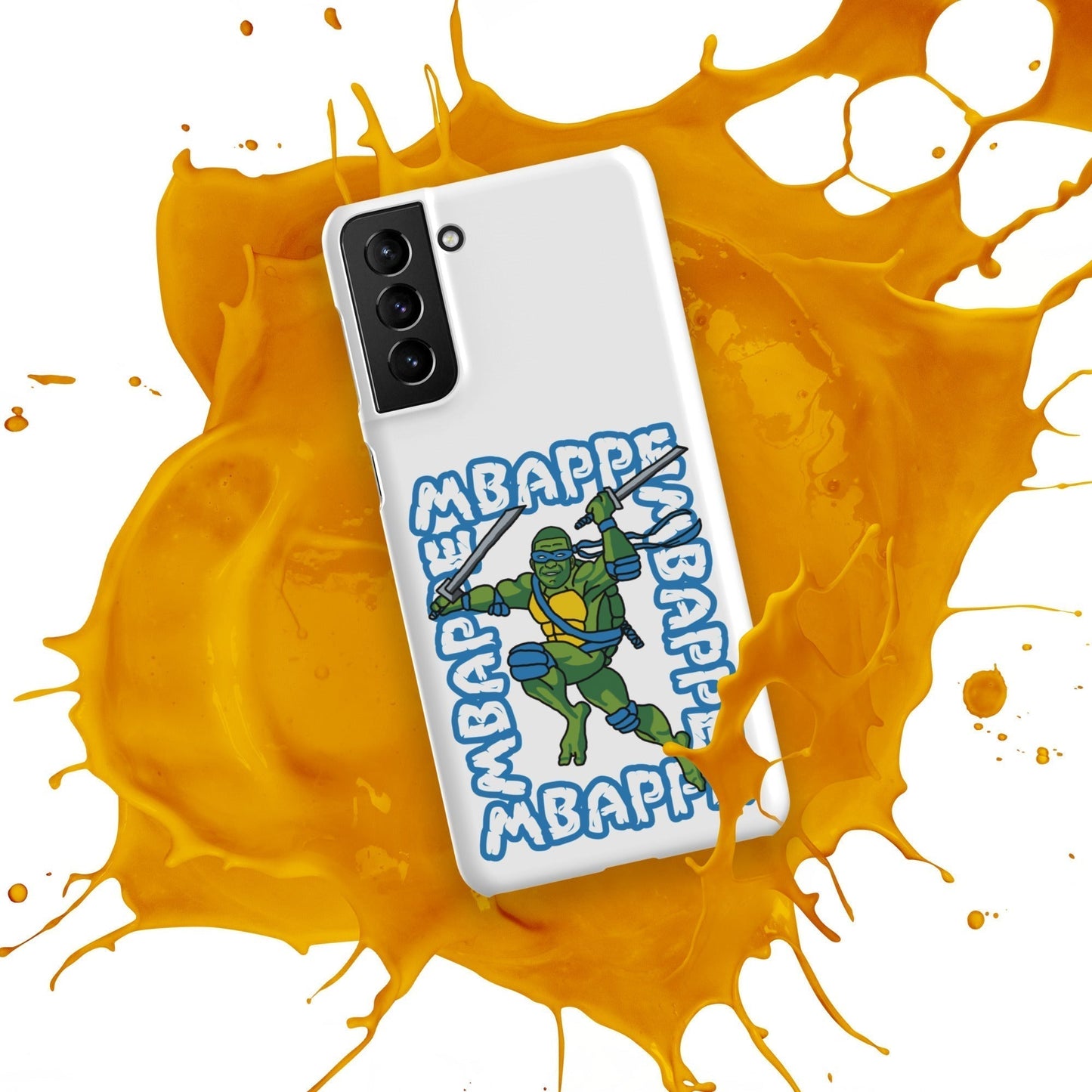 Kylian Mbappe Blue Ninja Turtle Leonardo Snap case for Samsung® Mobile Phone Cases Football Kylian Mbappe Ninja Turtles PSG Real Madrid Next Cult Brand