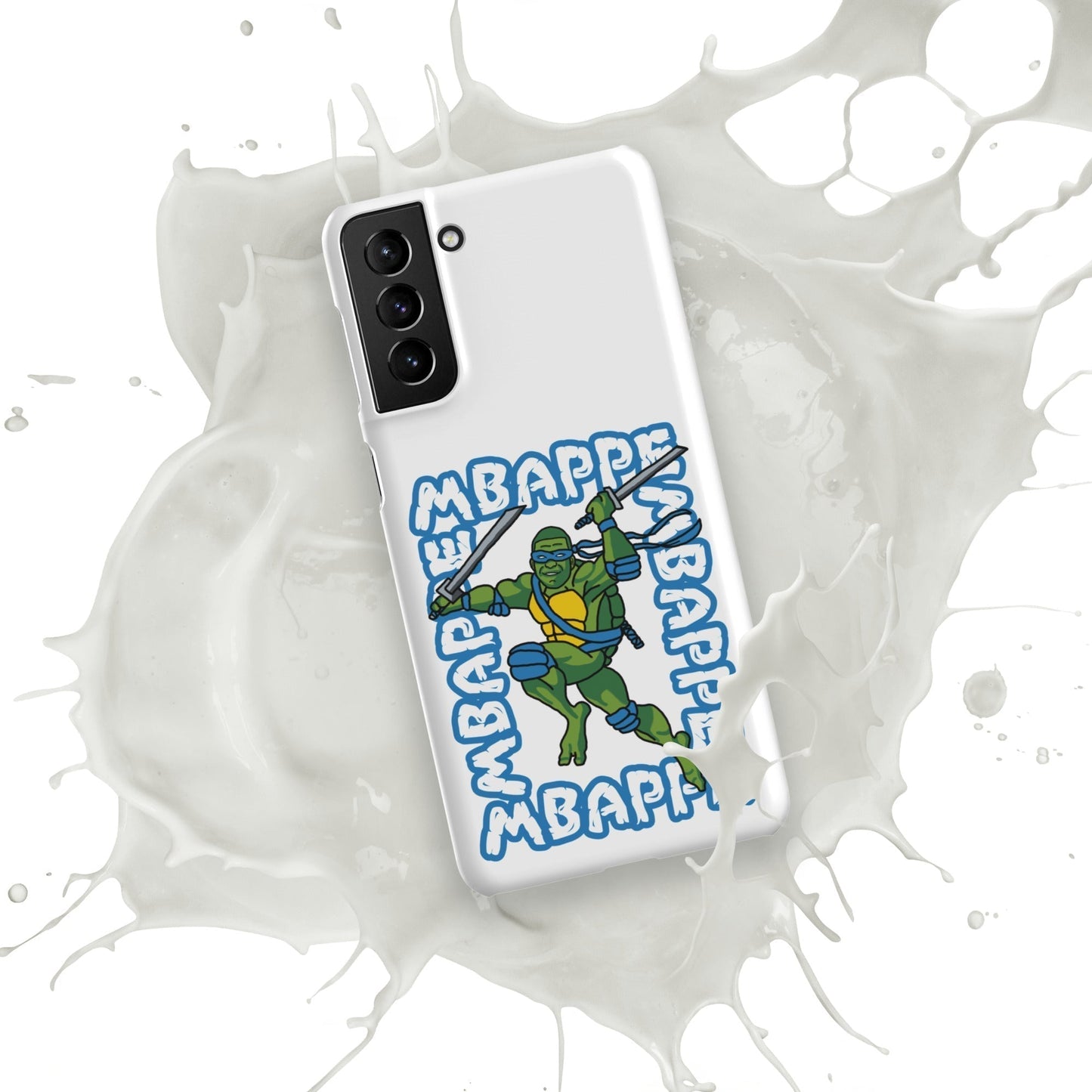 Kylian Mbappe Blue Ninja Turtle Leonardo Snap case for Samsung® Mobile Phone Cases Football Kylian Mbappe Ninja Turtles PSG Real Madrid Next Cult Brand
