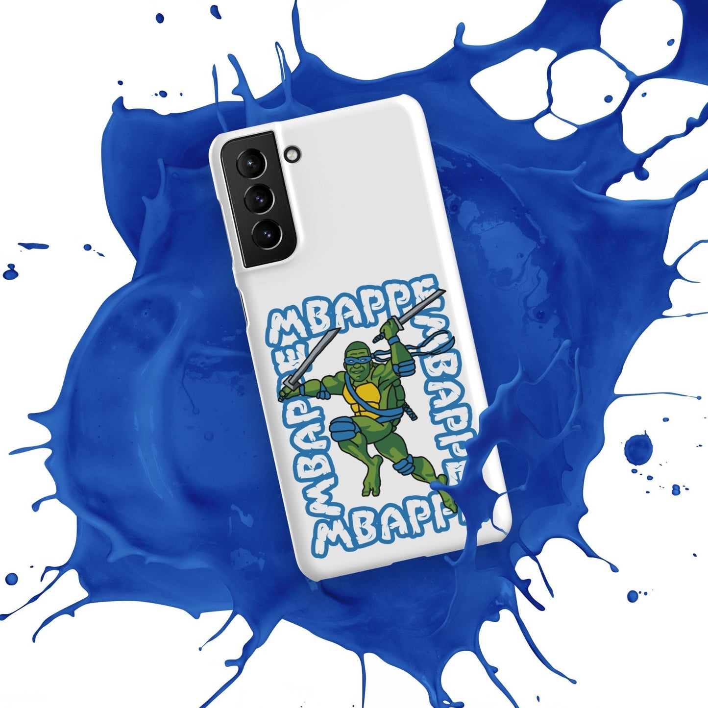 Kylian Mbappe Blue Ninja Turtle Leonardo Snap case for Samsung® Matte Samsung Galaxy S21 Plus Mobile Phone Cases Football Kylian Mbappe Ninja Turtles PSG Real Madrid Next Cult Brand