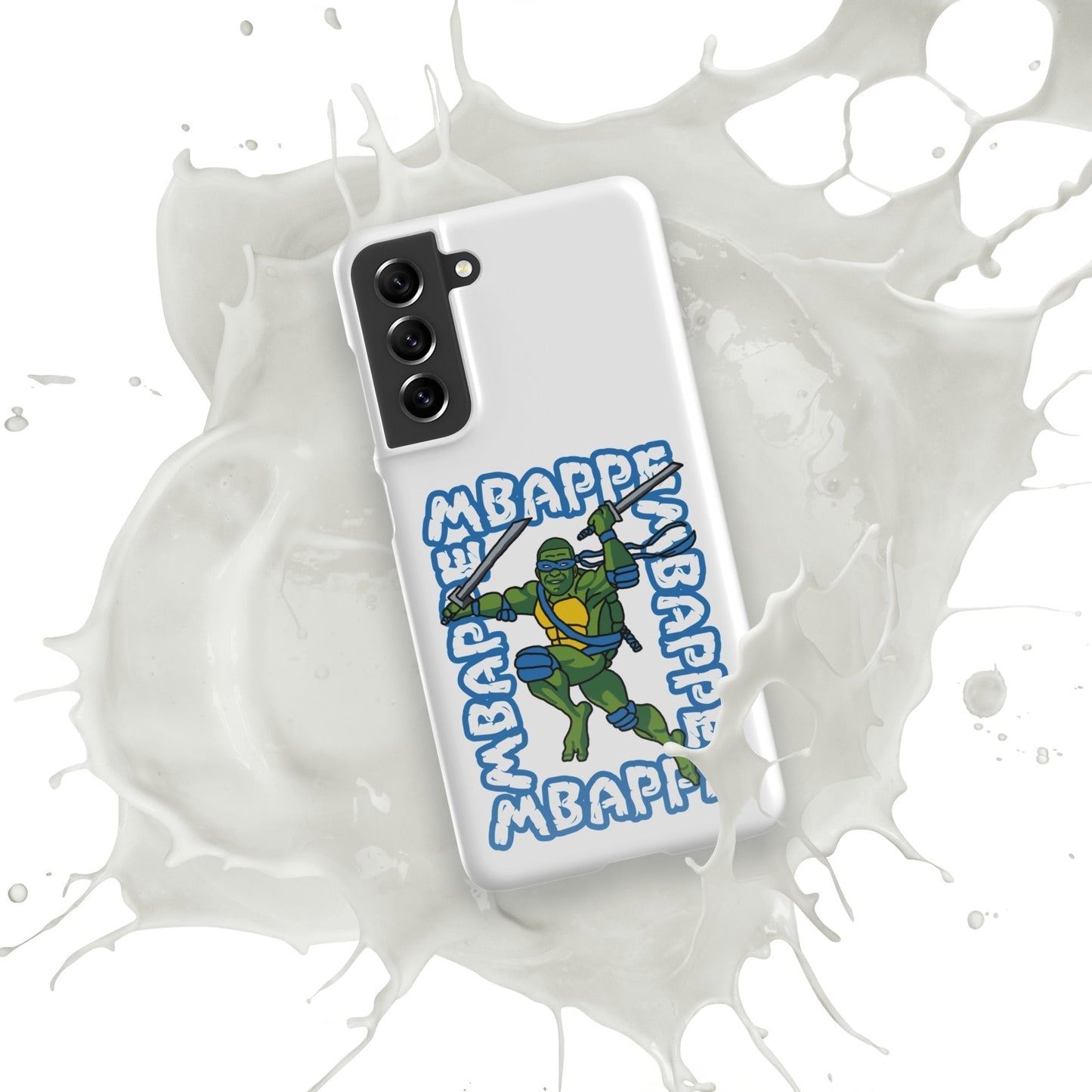 Kylian Mbappe Blue Ninja Turtle Leonardo Snap case for Samsung® Mobile Phone Cases Football Kylian Mbappe Ninja Turtles PSG Real Madrid Next Cult Brand