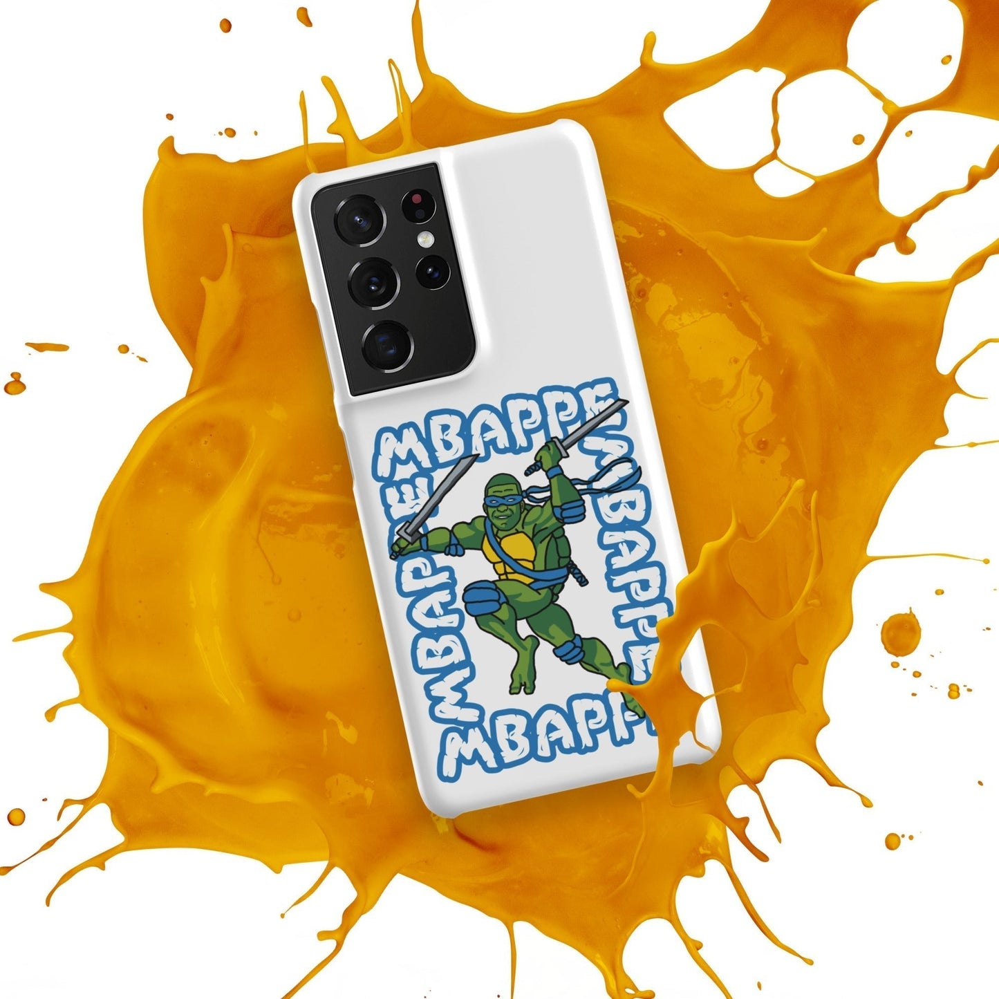 Kylian Mbappe Blue Ninja Turtle Leonardo Snap case for Samsung® Mobile Phone Cases Football Kylian Mbappe Ninja Turtles PSG Real Madrid Next Cult Brand