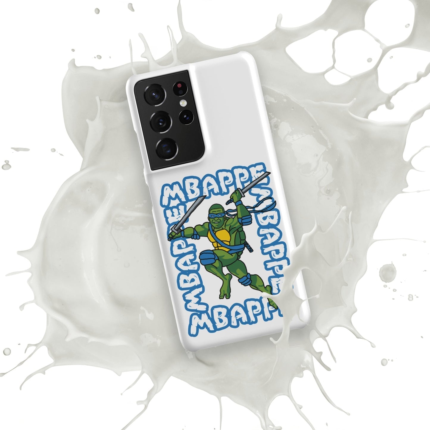 Kylian Mbappe Blue Ninja Turtle Leonardo Snap case for Samsung® Mobile Phone Cases Football Kylian Mbappe Ninja Turtles PSG Real Madrid Next Cult Brand
