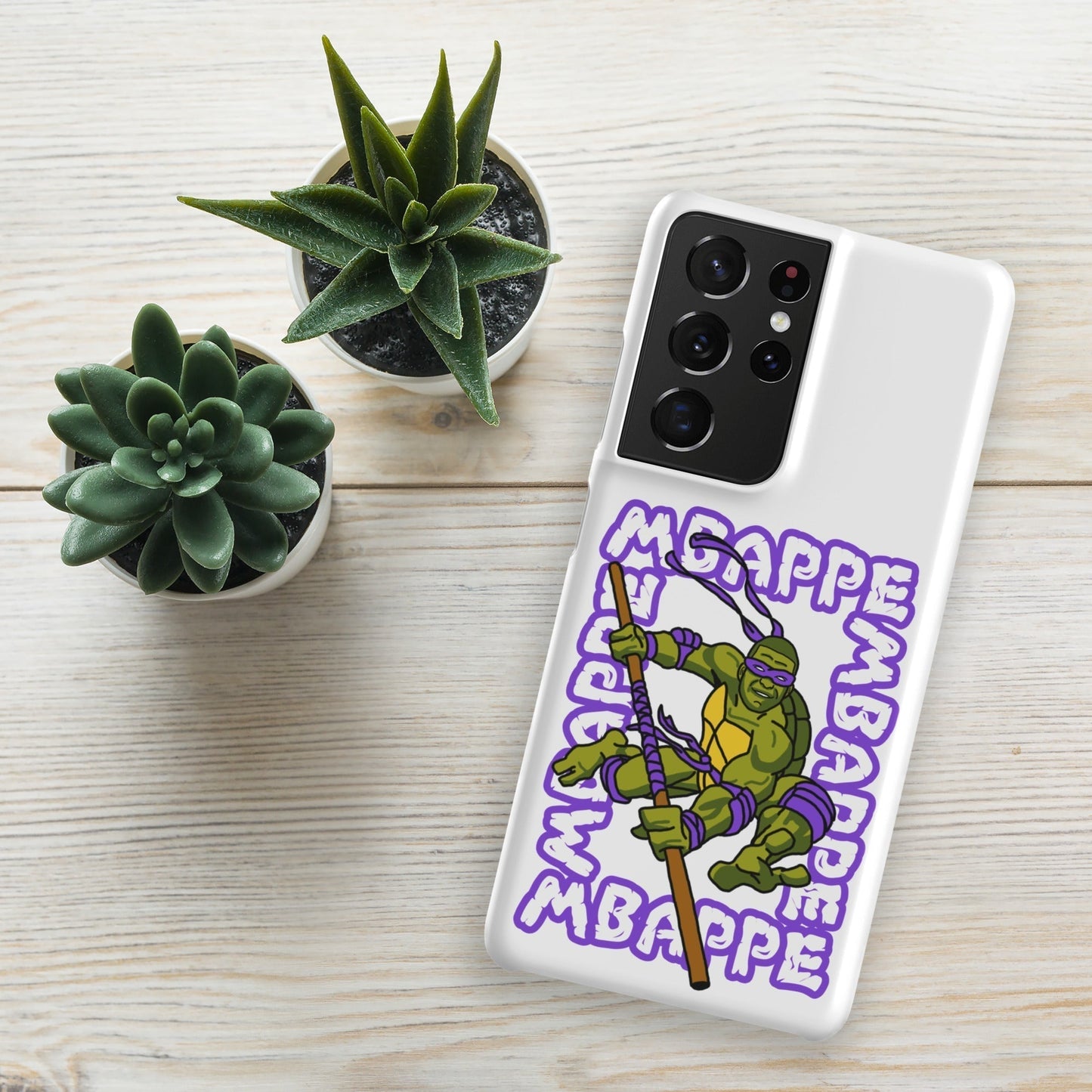 Kylian Mbappe Purple Ninja Turtle Donatello Snap case for Samsung® Matte Samsung Galaxy S21 Ultra Mobile Phone Cases Football Kylian Mbappe Ninja Turtles PSG Real Madrid Next Cult Brand