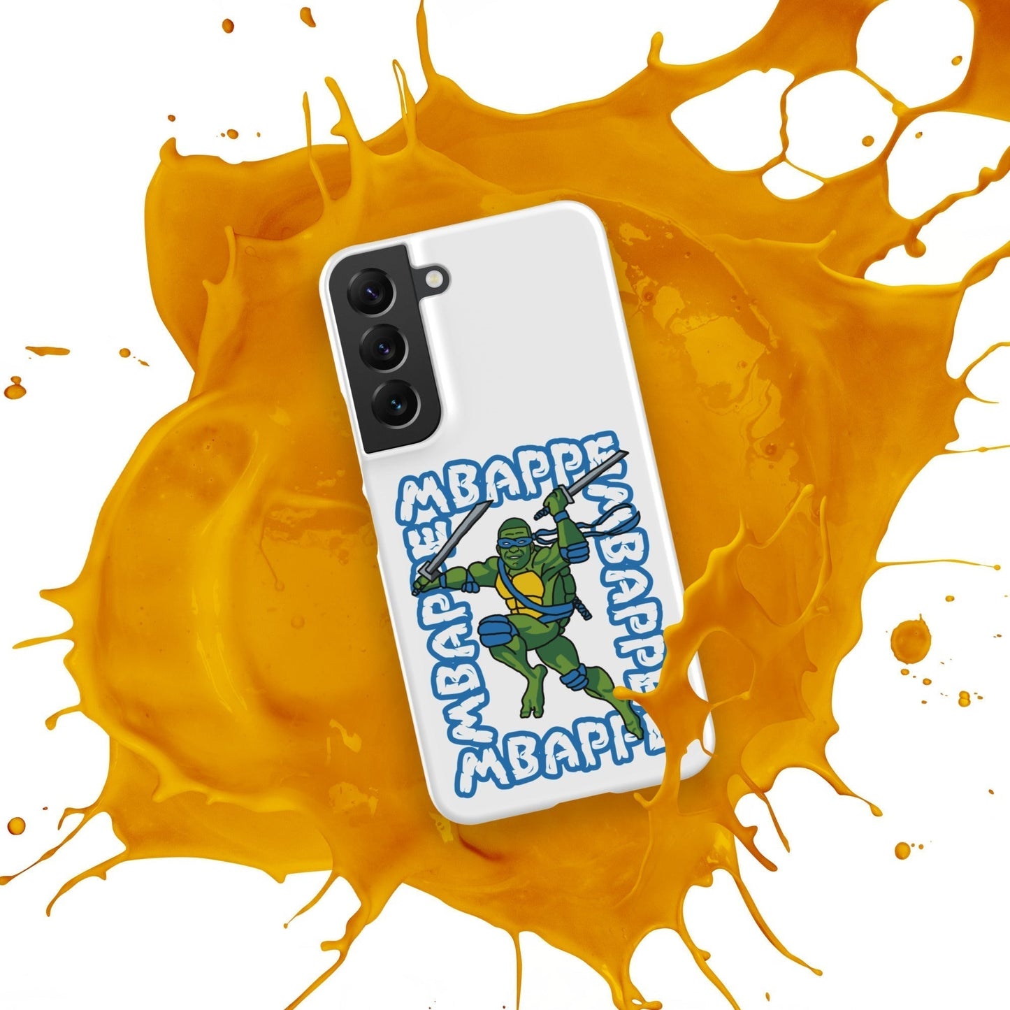 Kylian Mbappe Blue Ninja Turtle Leonardo Snap case for Samsung® Mobile Phone Cases Football Kylian Mbappe Ninja Turtles PSG Real Madrid Next Cult Brand