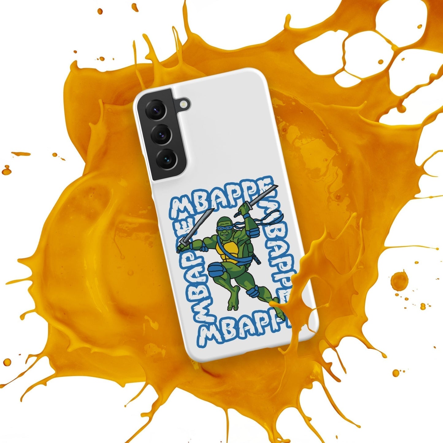 Kylian Mbappe Blue Ninja Turtle Leonardo Snap case for Samsung® Mobile Phone Cases Football Kylian Mbappe Ninja Turtles PSG Real Madrid Next Cult Brand