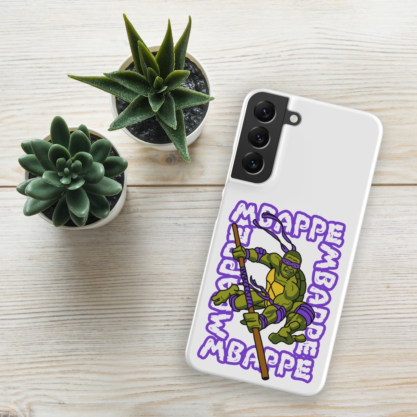 Kylian Mbappe Purple Ninja Turtle Donatello Snap case for Samsung® Matte Samsung Galaxy S22 Plus Mobile Phone Cases Football Kylian Mbappe Ninja Turtles PSG Real Madrid Next Cult Brand