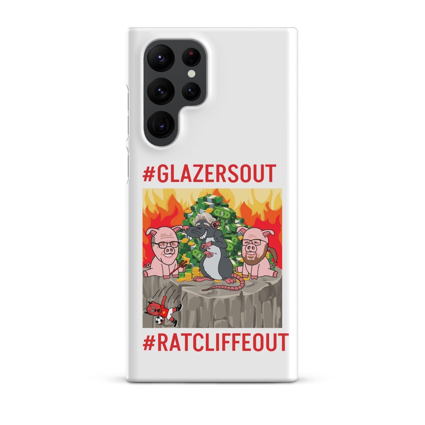 Manchester United Ratcliffe Out, Glazers Out Phone Snap Case for Samsung® Matte Samsung Galaxy S22 Ultra Mobile Phone Cases Football GlazersOut Manchester United RatcliffeOut Next Cult Brand
