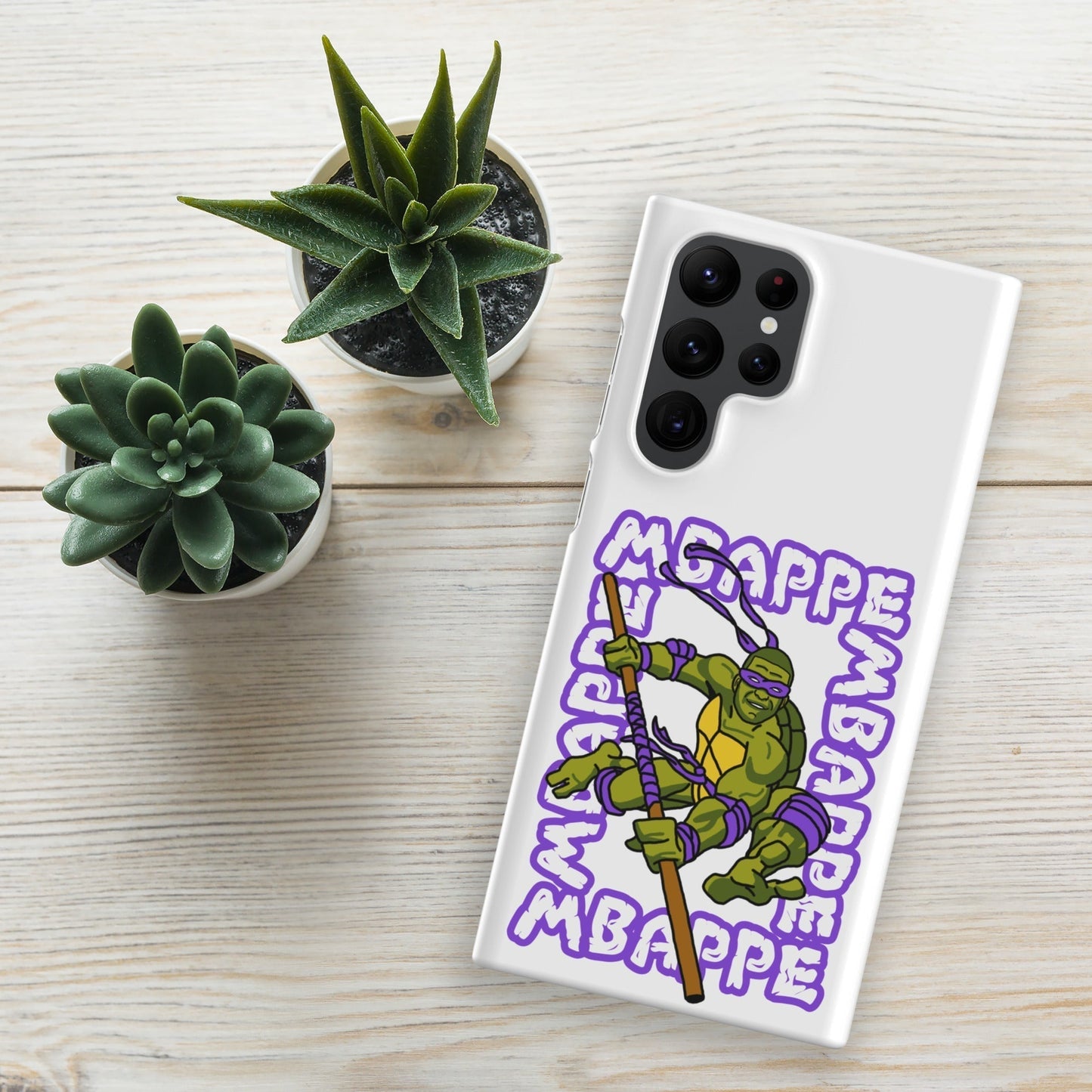 Kylian Mbappe Purple Ninja Turtle Donatello Snap case for Samsung® Matte Samsung Galaxy S22 Ultra Mobile Phone Cases Football Kylian Mbappe Ninja Turtles PSG Real Madrid Next Cult Brand