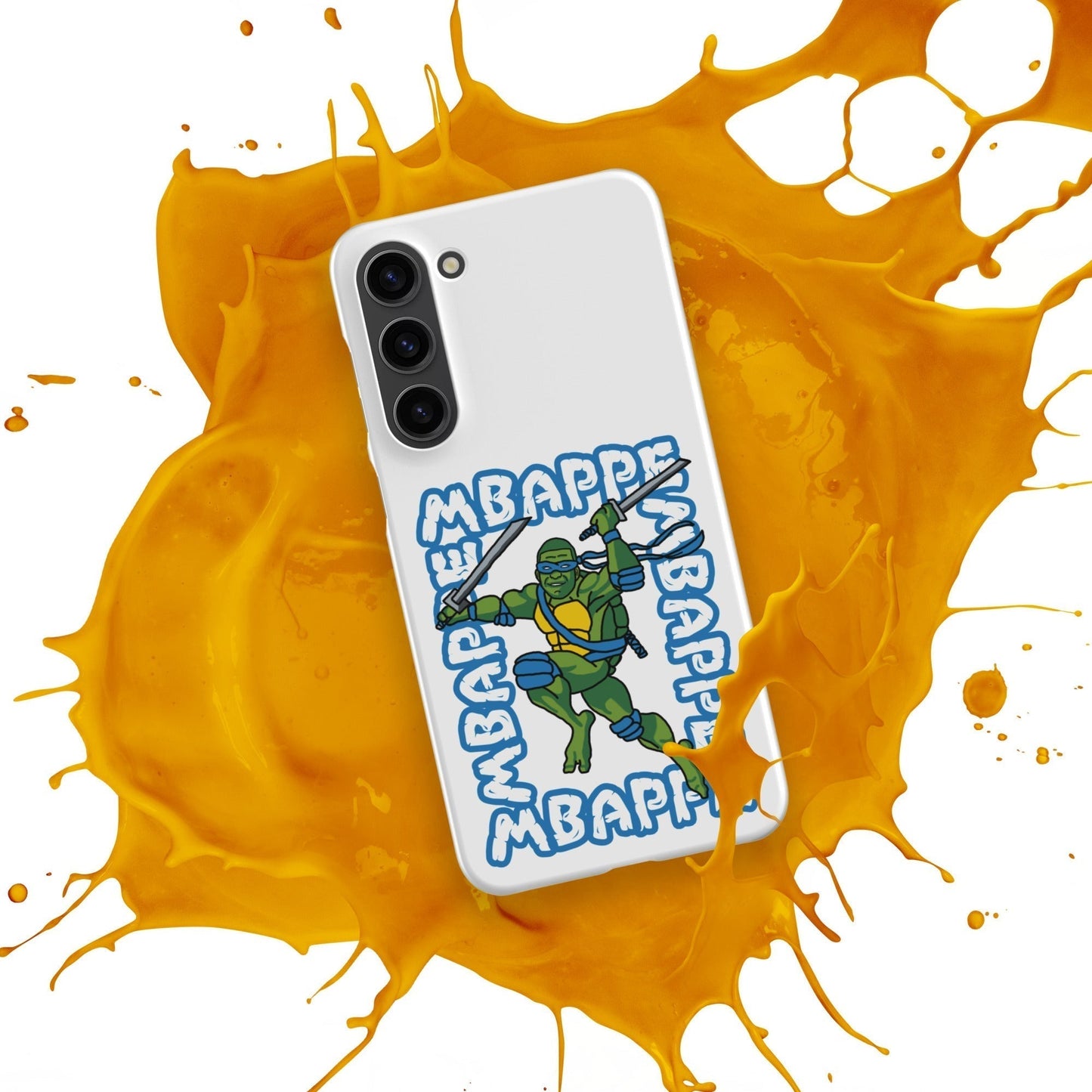Kylian Mbappe Blue Ninja Turtle Leonardo Snap case for Samsung® Mobile Phone Cases Football Kylian Mbappe Ninja Turtles PSG Real Madrid Next Cult Brand
