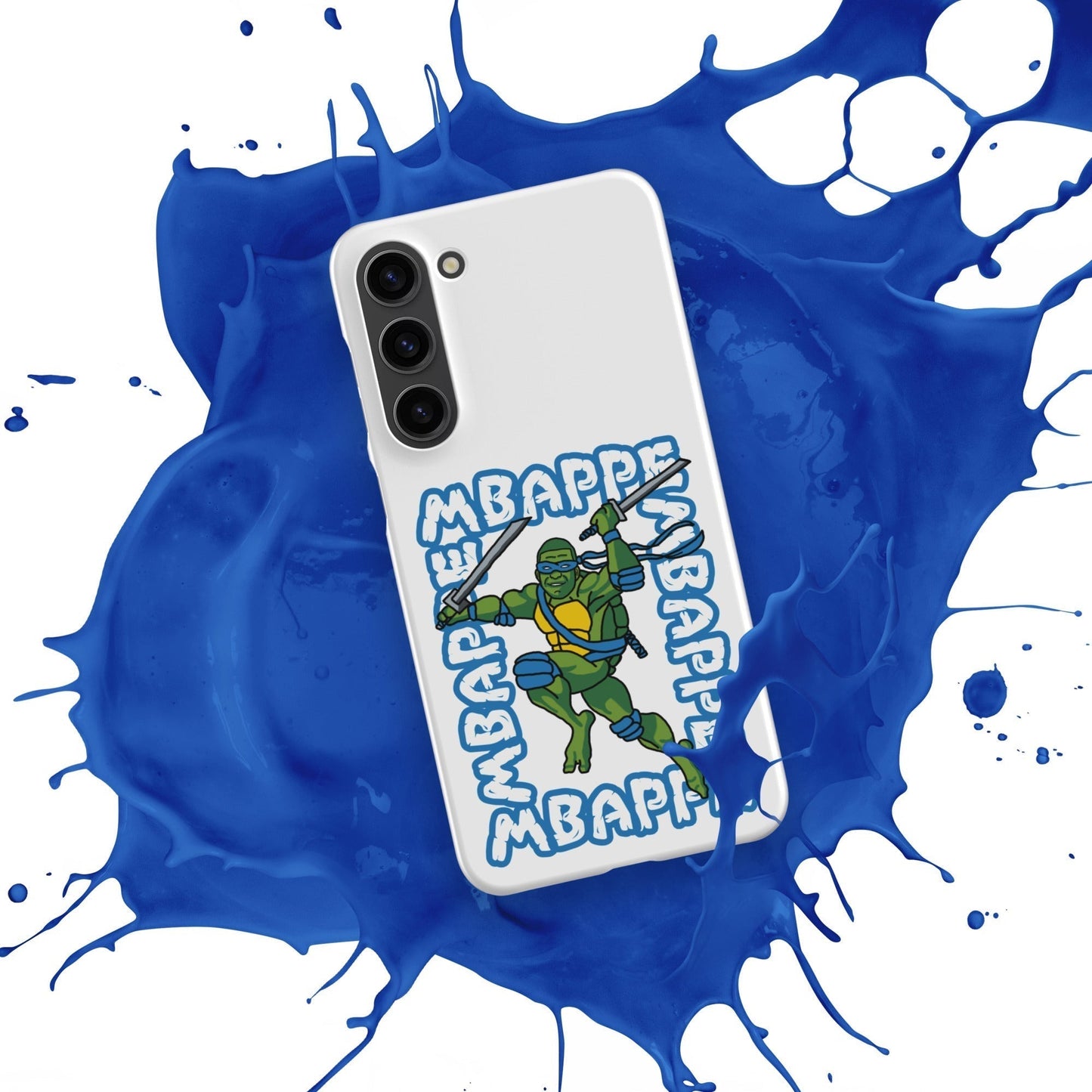 Kylian Mbappe Blue Ninja Turtle Leonardo Snap case for Samsung® Matte Samsung Galaxy S23 Plus Mobile Phone Cases Football Kylian Mbappe Ninja Turtles PSG Real Madrid Next Cult Brand