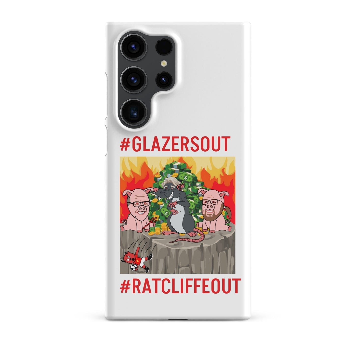 Manchester United Ratcliffe Out, Glazers Out Phone Snap Case for Samsung® Matte Samsung Galaxy S23 Ultra Mobile Phone Cases Football GlazersOut Manchester United RatcliffeOut Next Cult Brand
