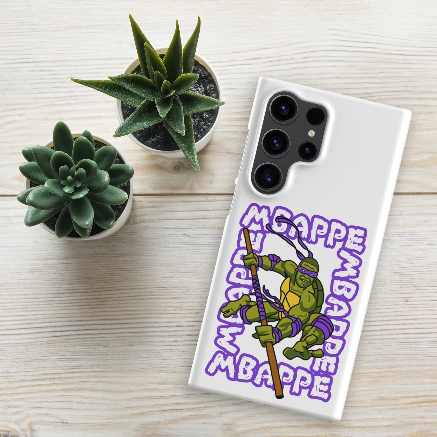 Kylian Mbappe Purple Ninja Turtle Donatello Snap case for Samsung® Matte Samsung Galaxy S23 Ultra Mobile Phone Cases Football Kylian Mbappe Ninja Turtles PSG Real Madrid Next Cult Brand