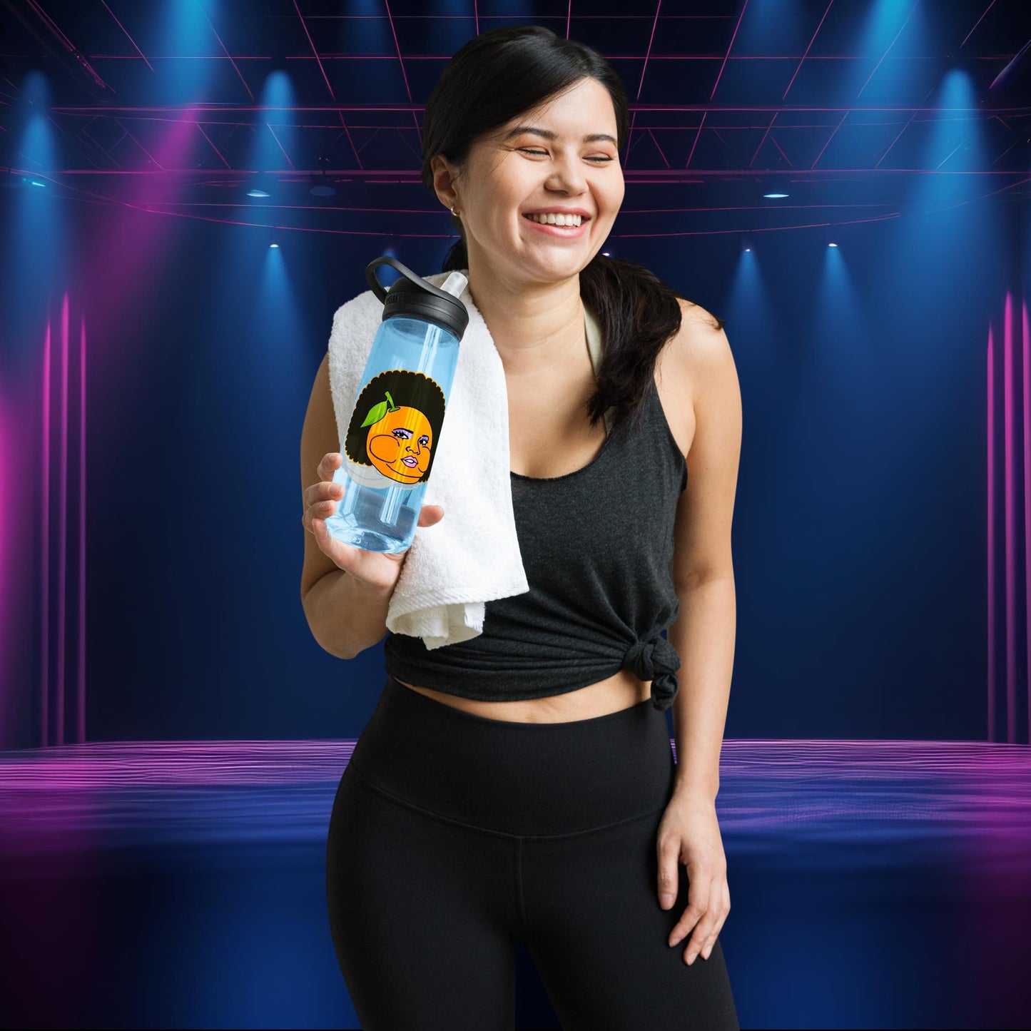 Blame It On My Juice Lizzo Merch Lizzo Gift Song Lyrics Lizzo Sports water bottle Blue Water Bottles Lizzo Music Next Cult Brand