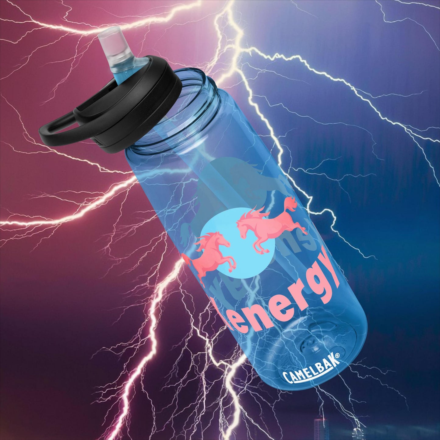 Kenergy Red Bull Ken Barbie Ryan Gosling Kenergy Sports water bottle Blue Water Bottles Barbie Ken Kenergy Movies Next Cult Brand