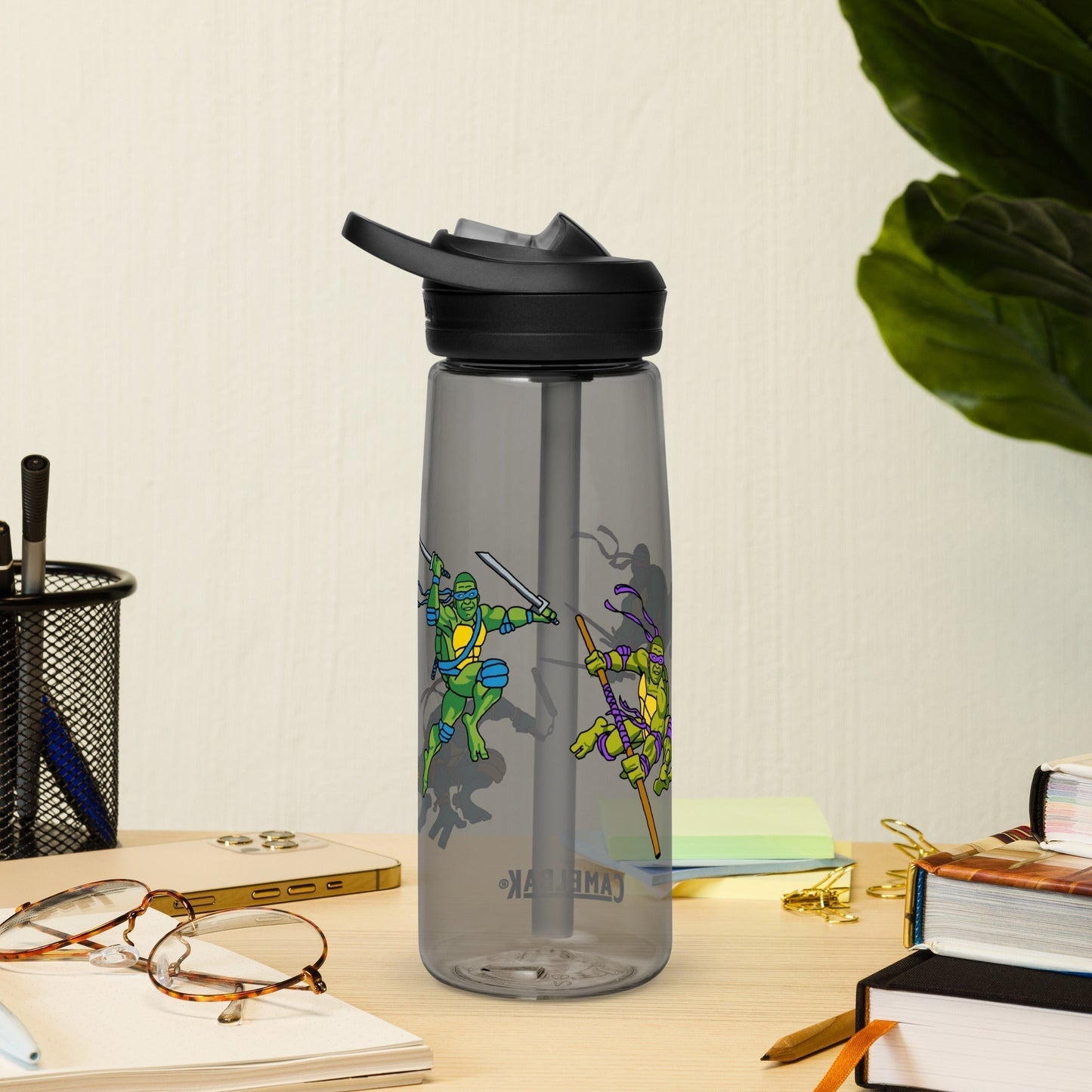 Kylian Mbappe Ninja Turtles funny football/ soccer meme Sports water bottle Charcoal Water Bottles Football Kylian Mbappe Ninja Turtles PSG Real Madrid Next Cult Brand