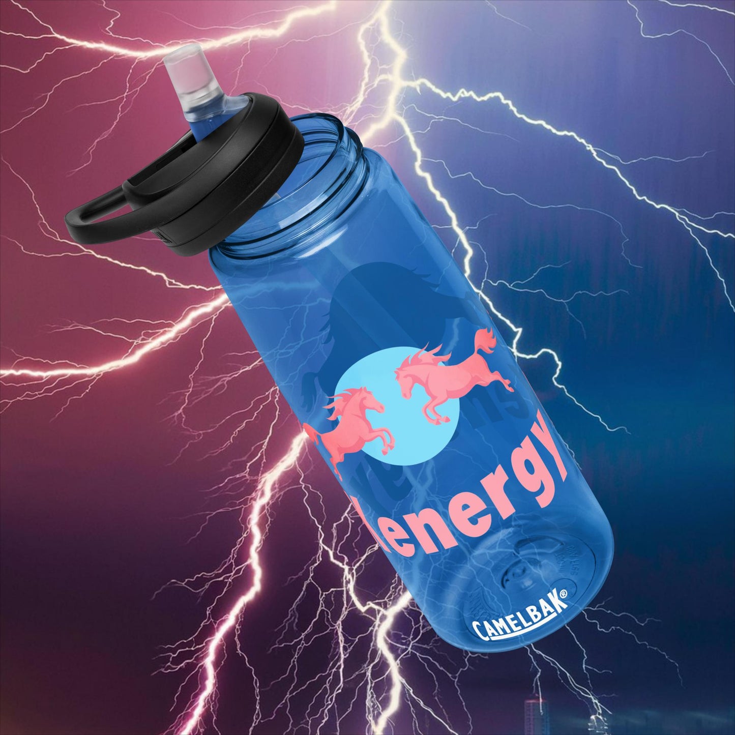 Kenergy Red Bull Ken Barbie Ryan Gosling Kenergy Sports water bottle Oxford Blue Water Bottles Barbie Ken Kenergy Movies Next Cult Brand