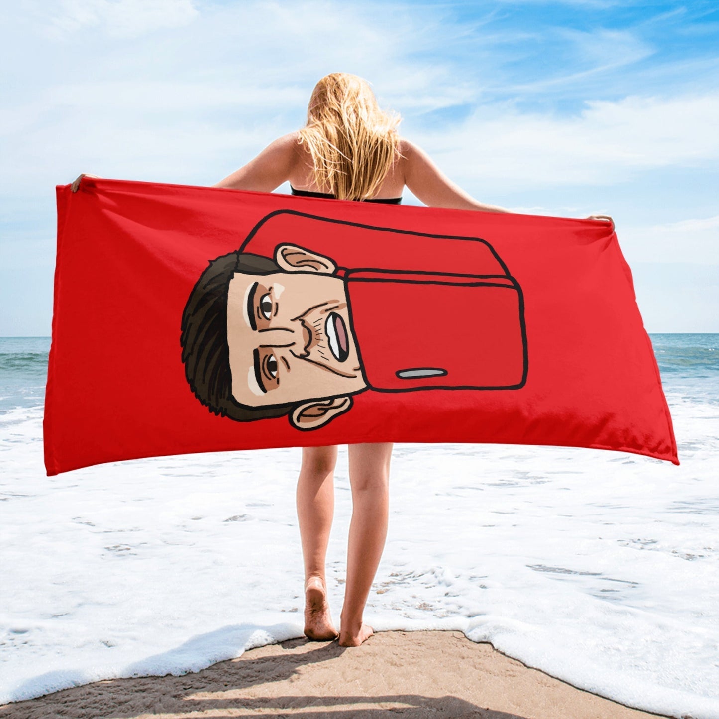 Harry ''The Fridge'' Maguire Towel Red Towels Football Harry Maguire Manchester United The Fridge Next Cult Brand
