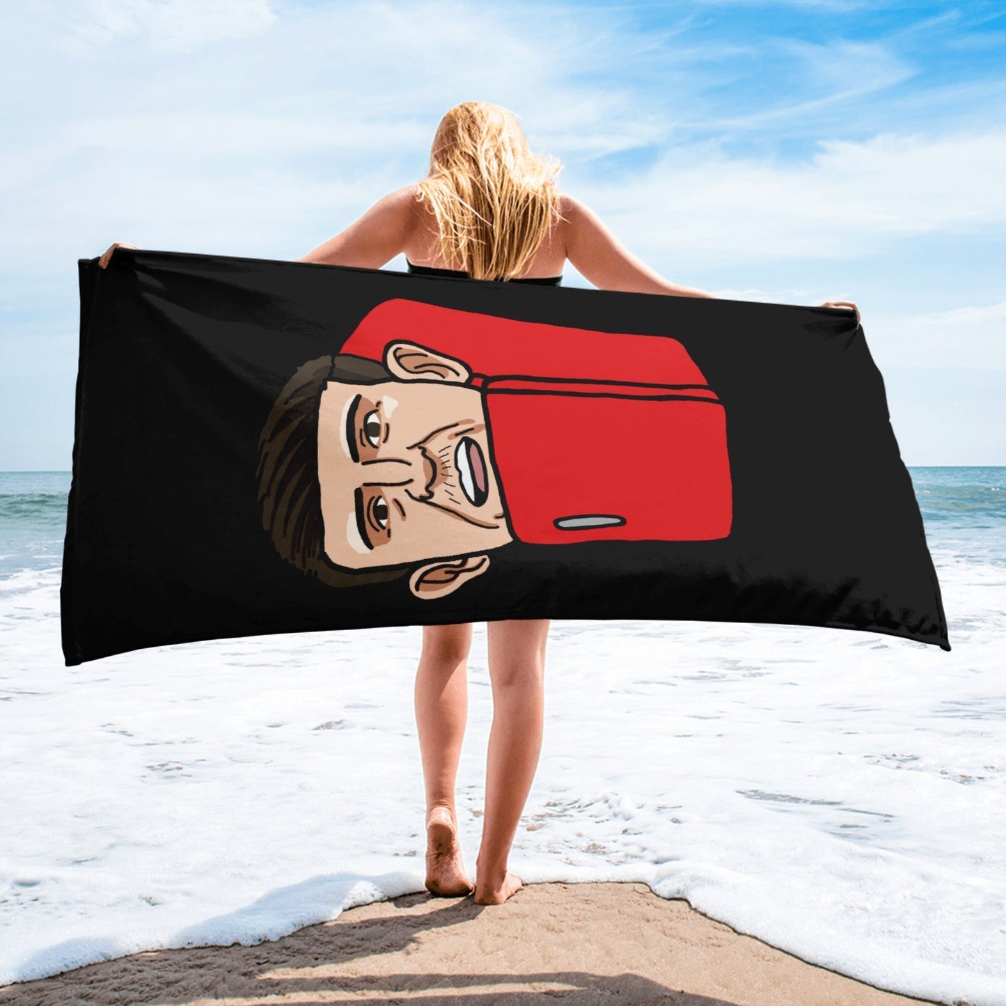 Harry ''The Fridge'' Maguire Towel Black Towels Football Harry Maguire Manchester United The Fridge Next Cult Brand