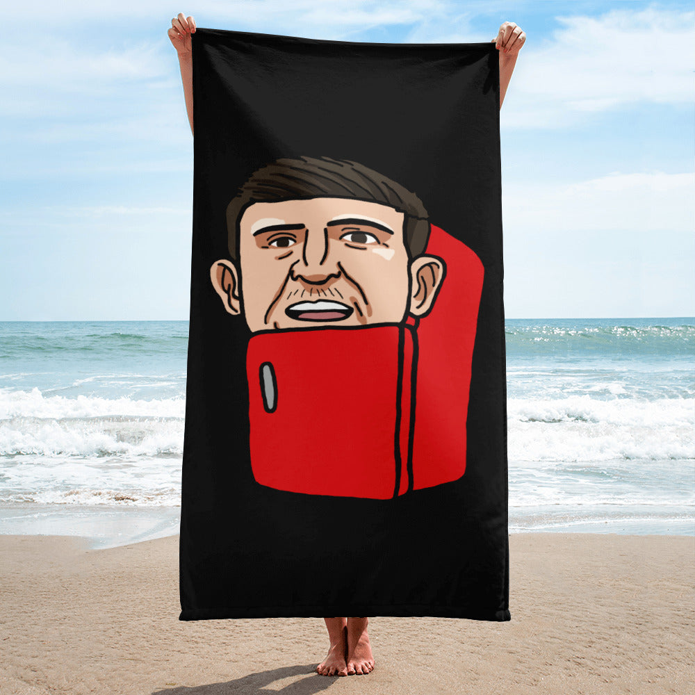 Harry ''The Fridge'' Maguire Towel Black Default Title Towels Football Harry Maguire Manchester United The Fridge Next Cult Brand