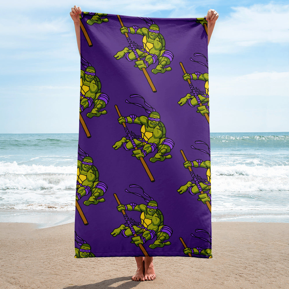 Kylian Mbappe Purple Ninja Turtle Donatello Towel Default Title Towels Football Kylian Mbappe Ninja Turtles PSG Real Madrid Next Cult Brand
