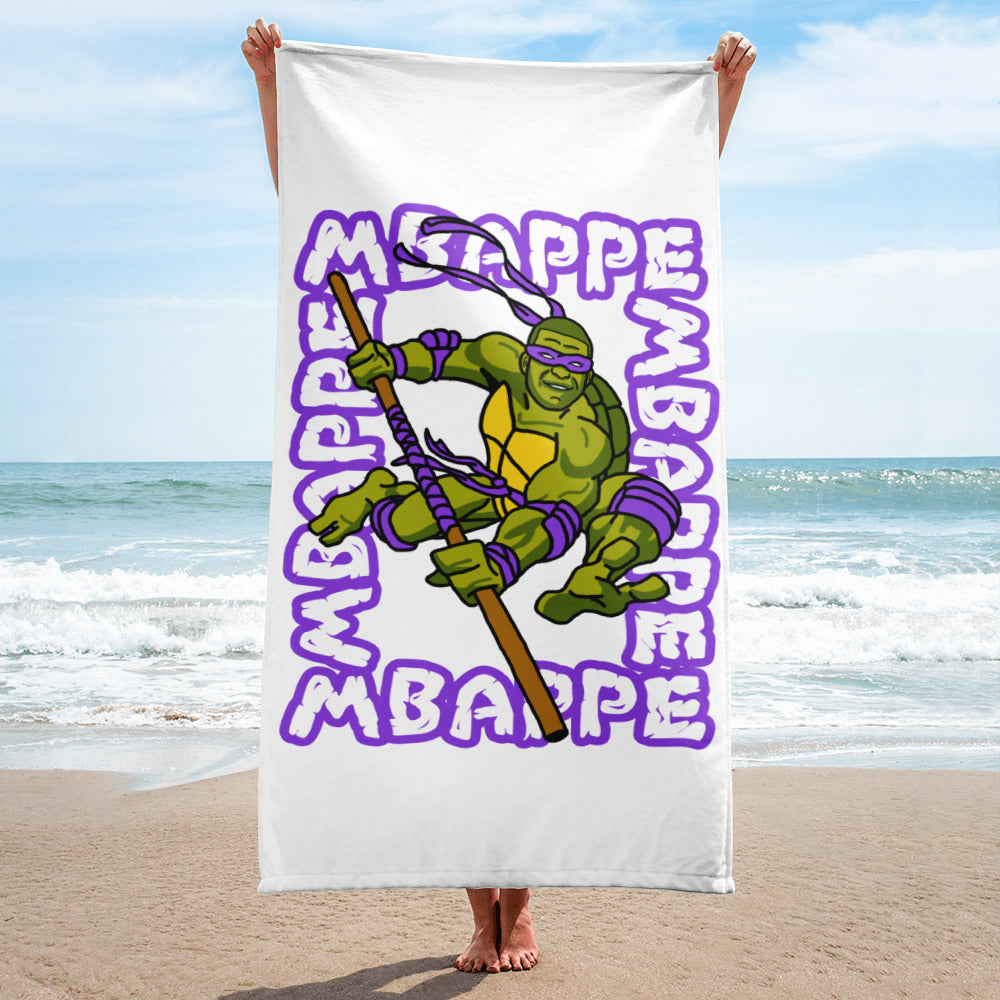 Kylian Mbappe Purple Ninja Turtle Donatello Towel Default Title Towels Football Kylian Mbappe Ninja Turtles PSG Real Madrid Next Cult Brand