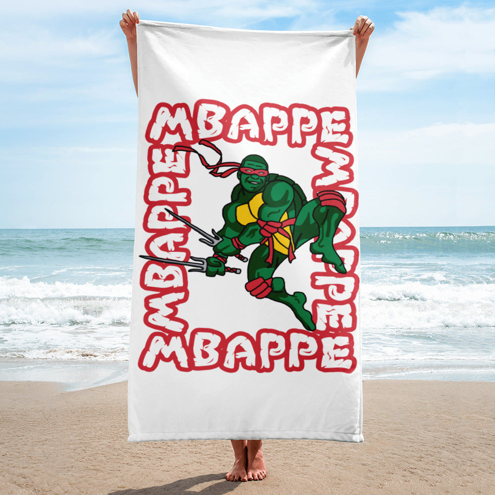 Kylian Mbappe Red Ninja Turtle Raphael Towel Default Title Towels Football Kylian Mbappe Ninja Turtles PSG Real Madrid Next Cult Brand