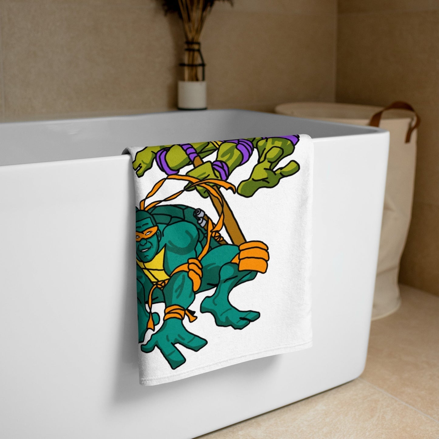Kylian Mbappe Ninja Turtles funny football/ soccer meme Towel white Default Title Towels Football Kylian Mbappe Ninja Turtles PSG Real Madrid Next Cult Brand